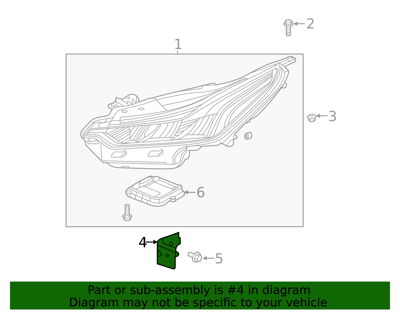 Headlamp Bracket - Cadillac (84134927)