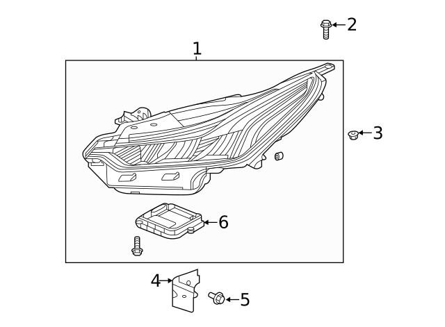 2020-2024 Cadillac CT5 Driver Side Headlamp 84894831 | GM Parts Center 