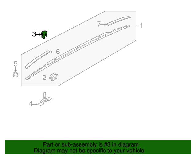 20112016 Kia Sportage Roof Rack Hole Cover 872533W500