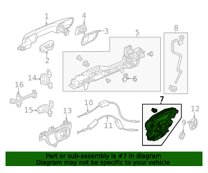 72650-T20-A01 - Door Latch Assembly 2022-2024 Honda Civic AutoNation