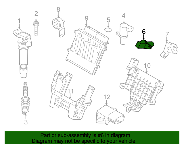 31331753 Crankshaft Position Sensor 20072016 Volvo Volvo OEM