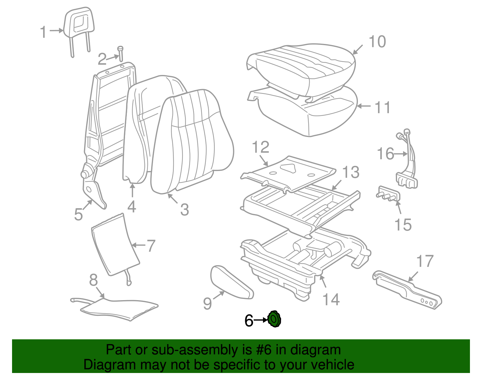 Handle Assembly, P/Seat Recl *Ebony - GM (88951278)