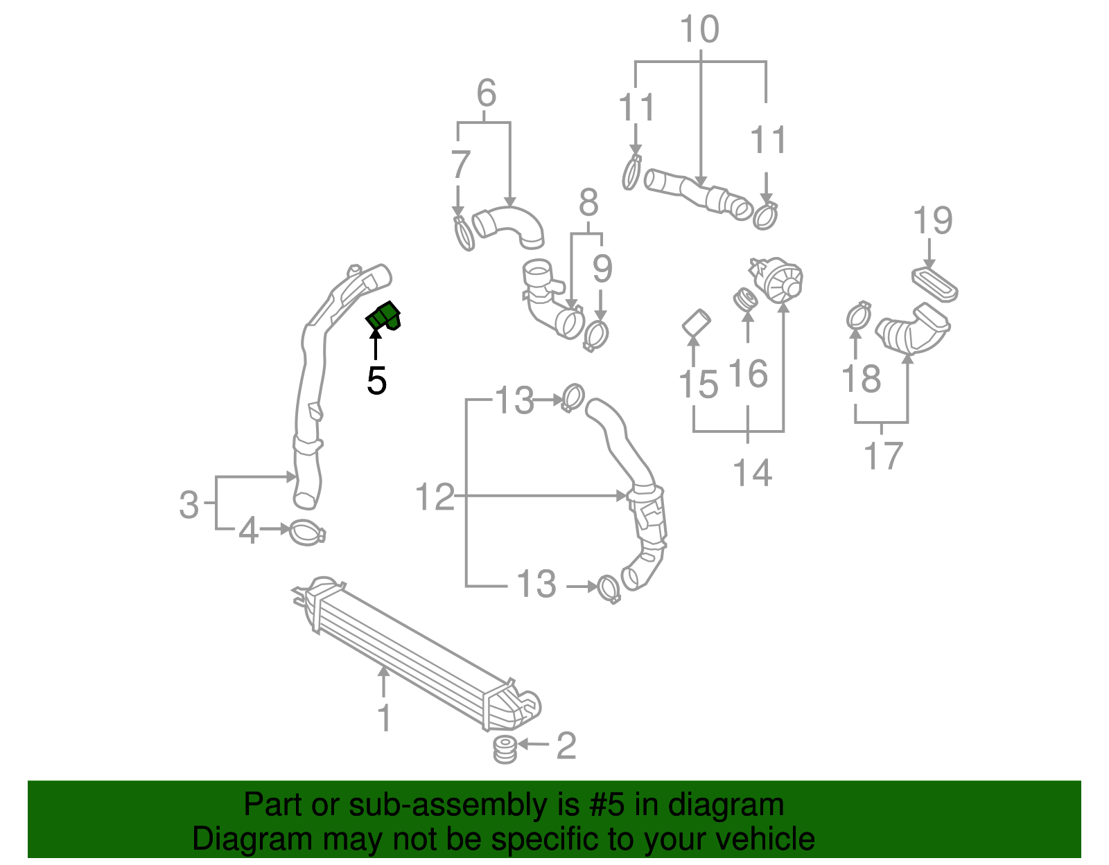 thumbnail image 2 of A-Premium MAP Sensor 4-Pin For Mini Cooper Countryman Paceman 2013-2014 Turbo Models 2 of 11