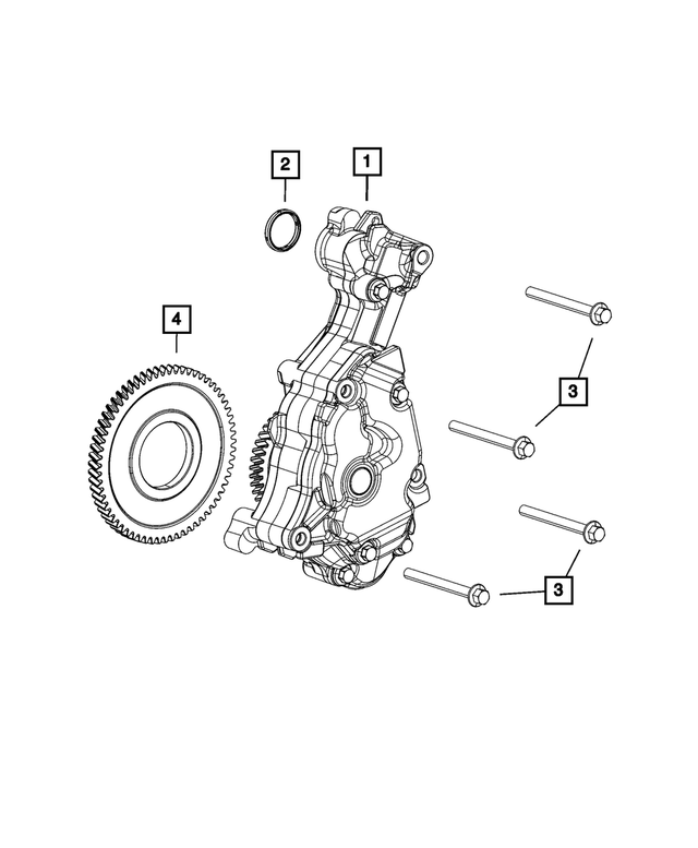 New Genuine Mopar Engine Oil Pump Assembly (2011-2023) OE 68252670AP