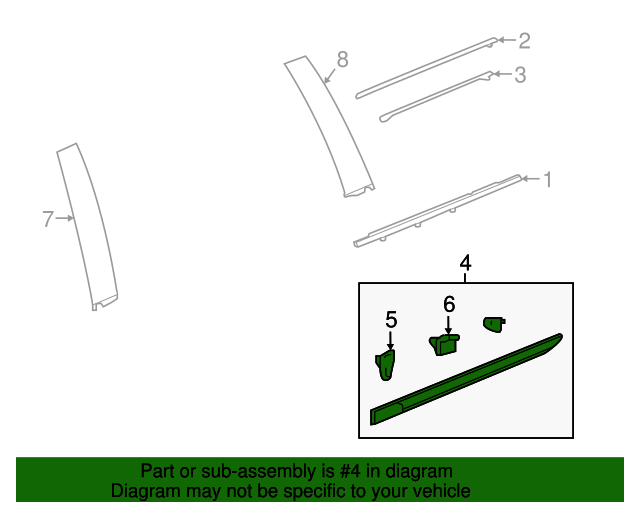 20152020 Cadillac Escalade ESV Galvano Silver Rear Driver Side Door