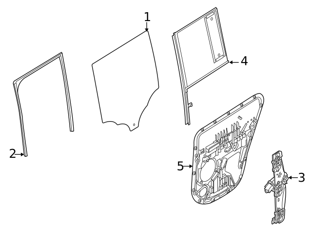 Genuine OEM Window Channel Part# LR179395 Fits 2020-2023 Land  
