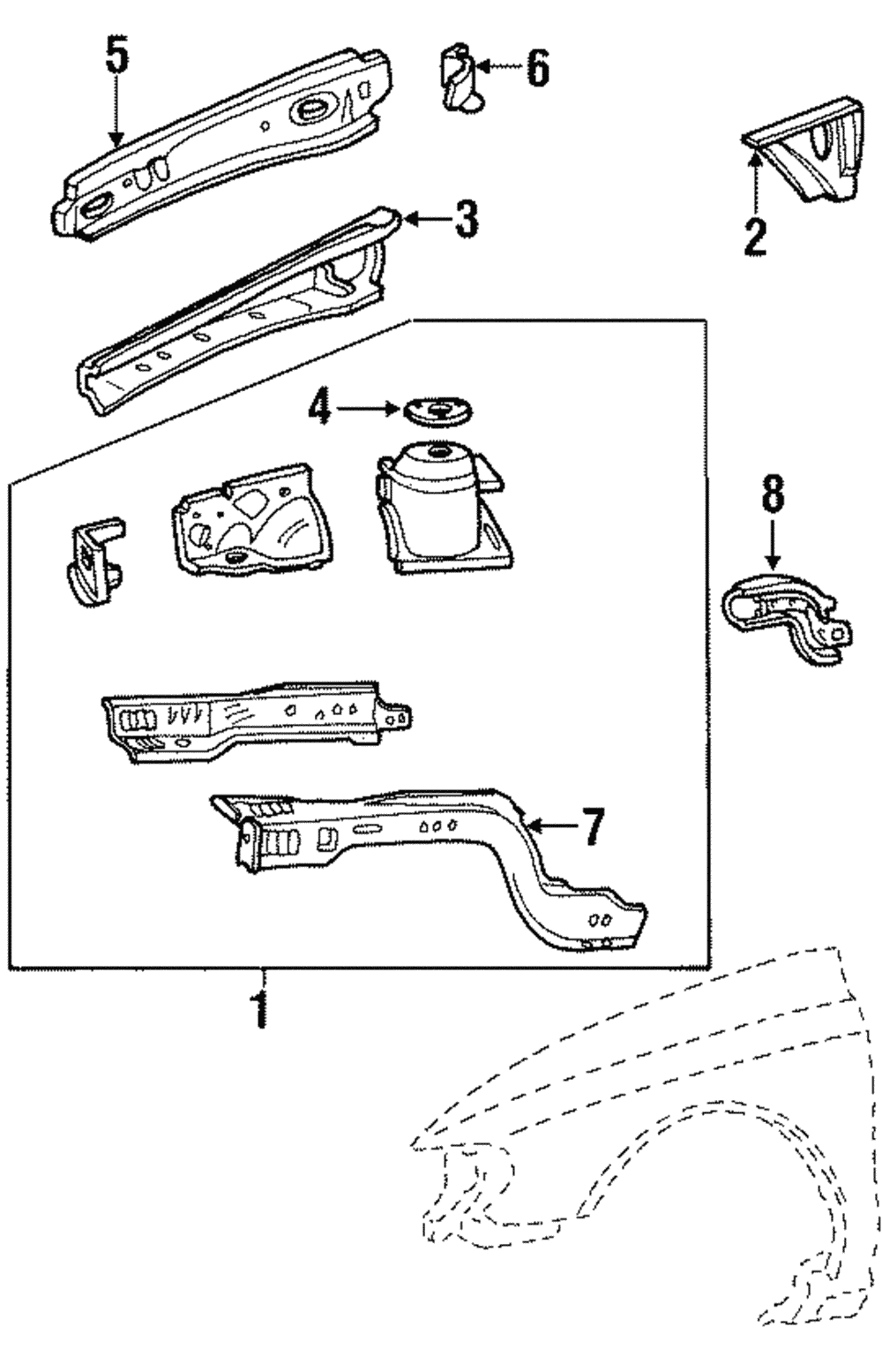 Apron Panel - Ford (YF3Z-16054-AA)