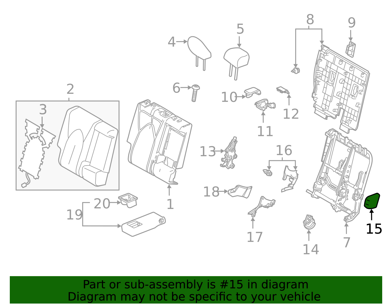 2020-2025 Toyota 2020-2024 Toyota - Hinge Cover 72868-0E070-C0 | Sparks ...