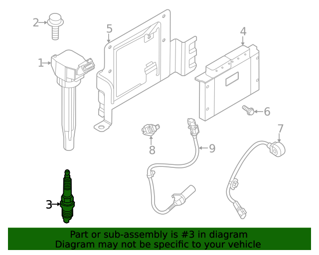 1887508085 Spark Plug 20212024 Kia Kia.Parts Store