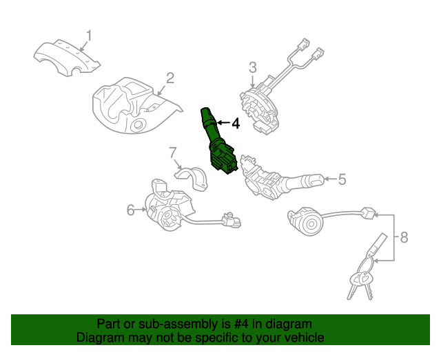 10 17 Hyundai Wiper Switch 934 2k050 Braman Hyundai Parts
