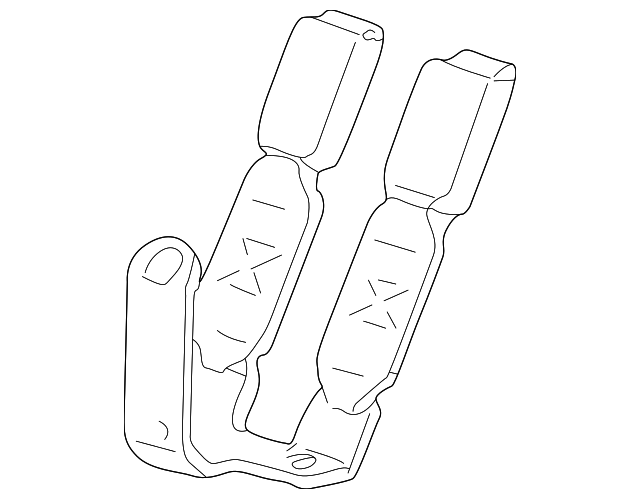 Center Seat Belt - Ford (YF1Z-7460044-AAB)