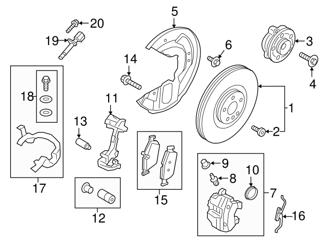 2016-2023 Volvo Caliper Support 36012673 | TascaParts.com