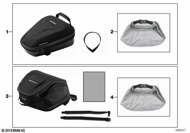 77452463724 - Pocket For Rear Seat 2018-2024 BMW-Motorrad | BMW 