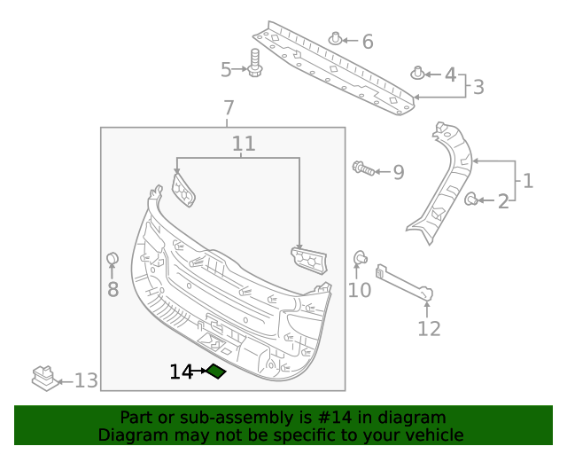 20192020 Hyundai Santa Fe Tail Gate Switch Cover 81716S2000SST OEM