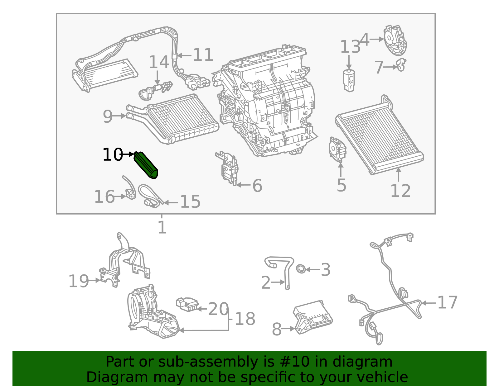 Heater Core Packing - Toyota (87127-62010)