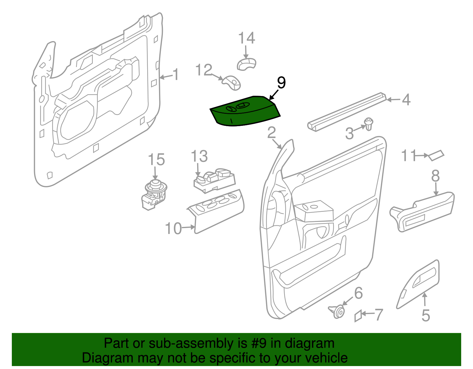 BL1Z-14524-AA - Switch Bezel 2011-2014 Ford Expedition | Big 3 Auto Parts