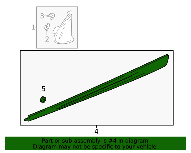 23372748 Primed Passenger Side Rocker Panel Molding 20162019