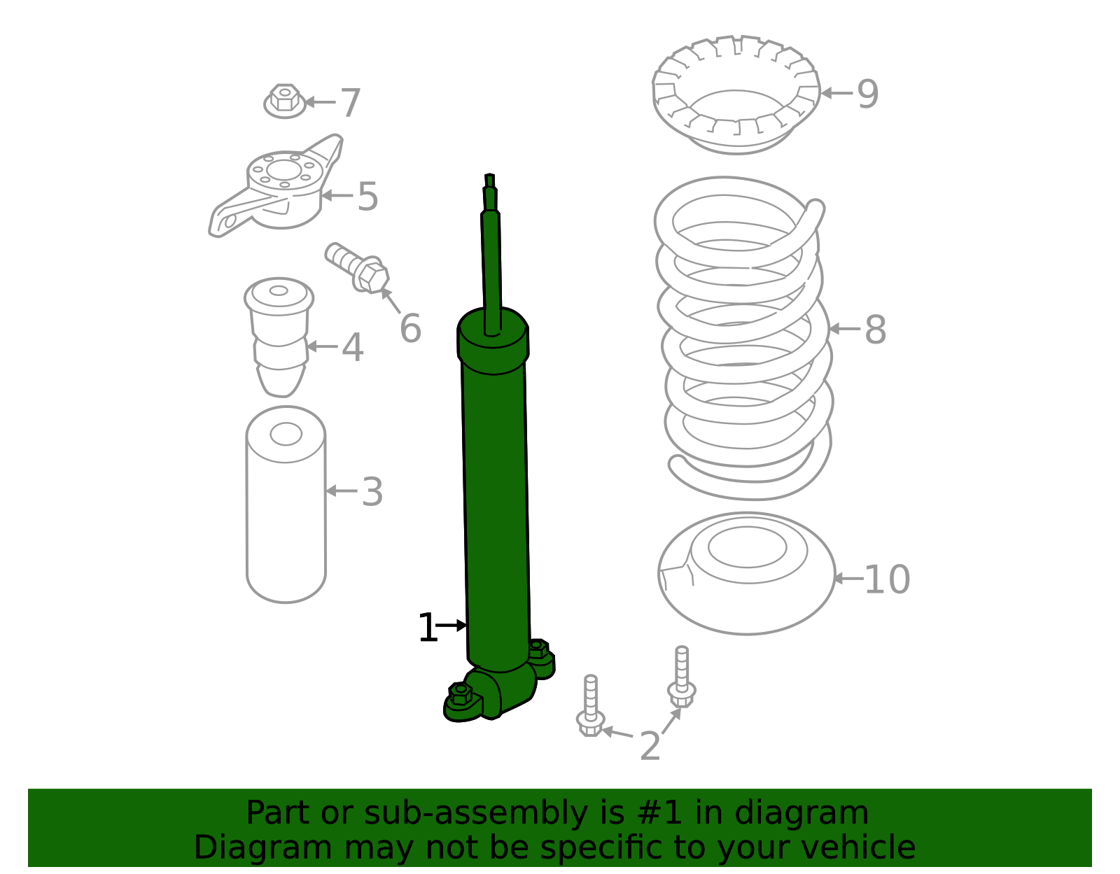 Shock Absorber - Ford (HG9Z-18125-B)