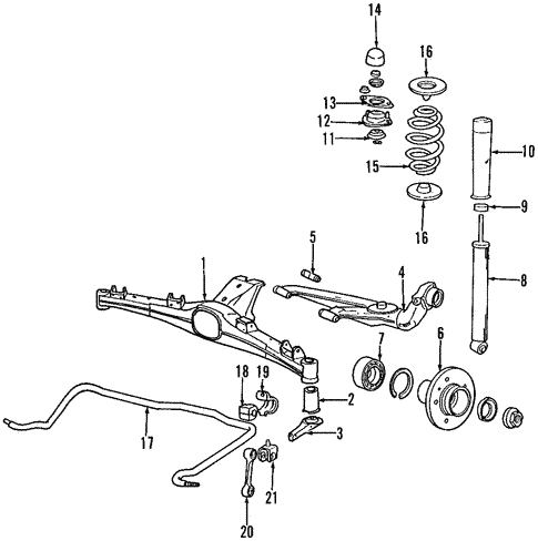 Trailing Arm for 1997 BMW 318ti #0