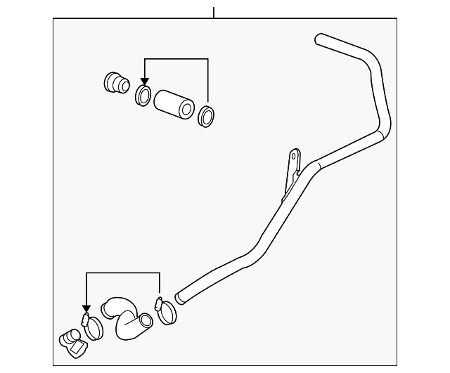 20092012 Chevrolet Malibu Secondary Air Injection Pipe 12629518 GM