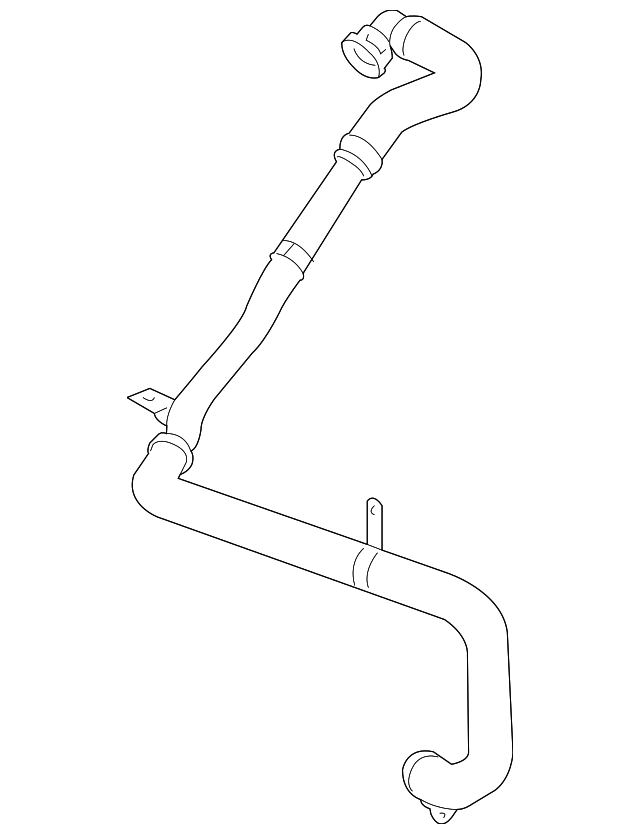 2009 Chevrolet Malibu Secondary Air Injection Pump Inlet Hose 15869707