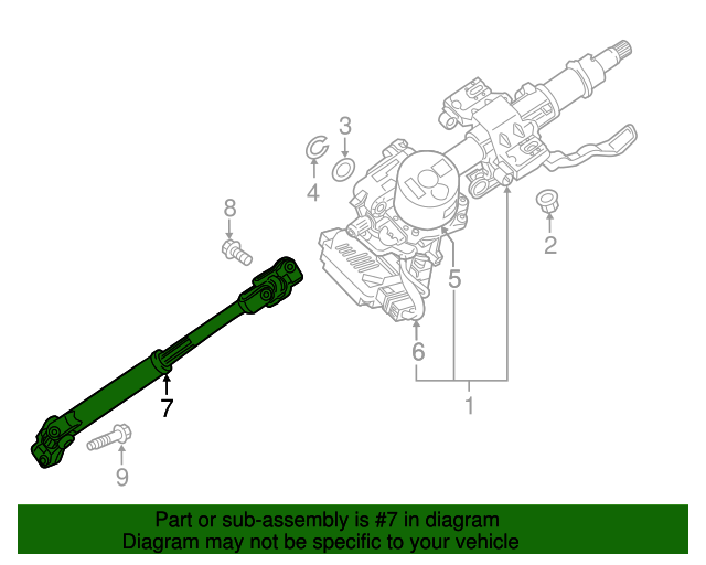 56400F2010 Lower Shaft 20192020 Hyundai Elantra World OEM Parts Hyundai