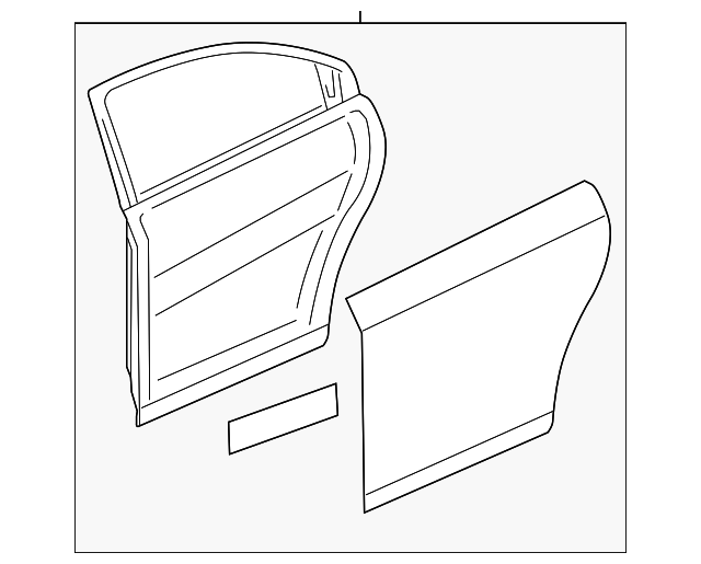 2016-2019 Chevrolet Cruze Rear Driver Side Door with 