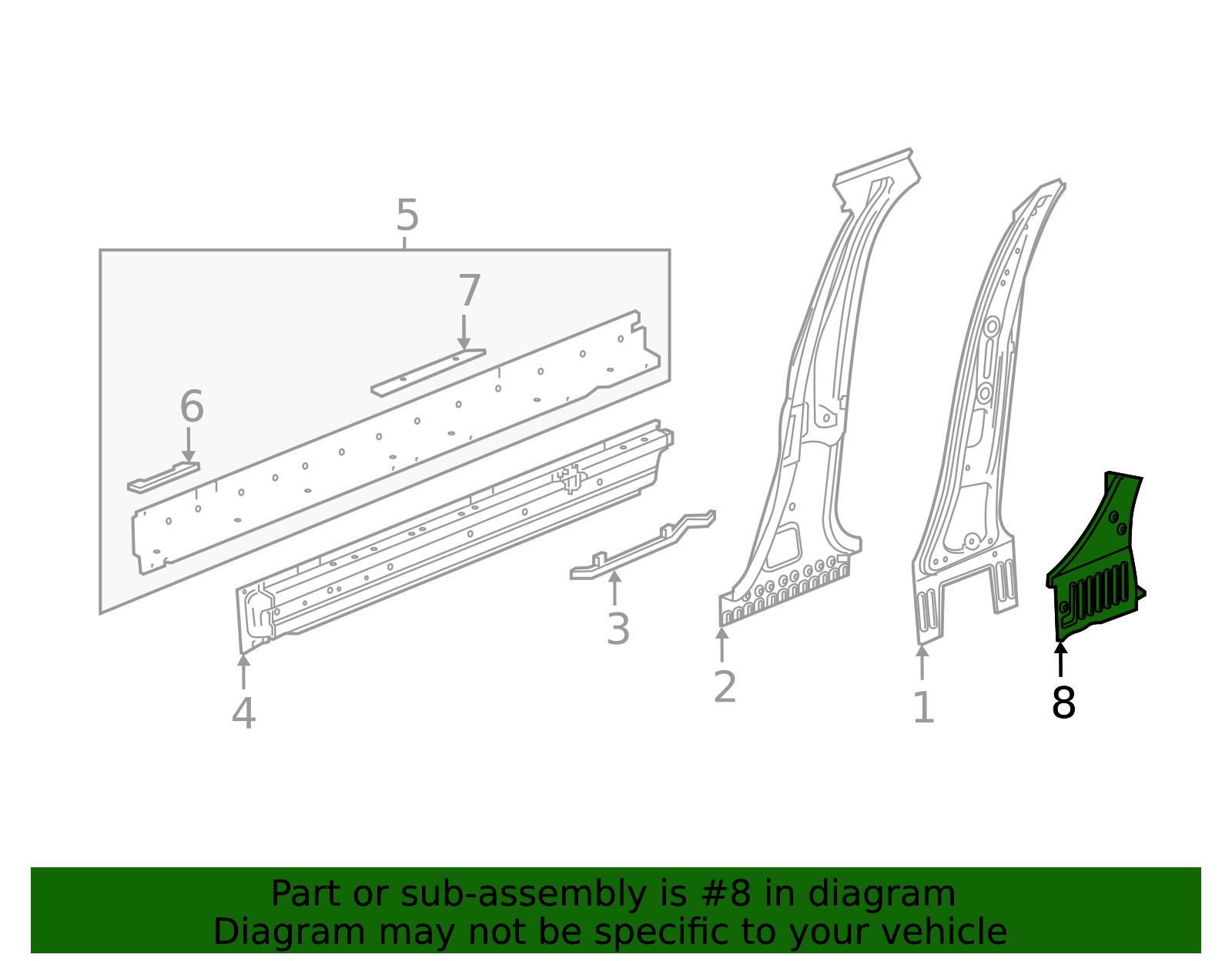 F Reinforcement - GM (84052636)