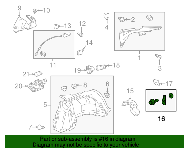 84614-SEA-E00 - Tie Down Hook 2007-2016 Honda | Honda Parts Online