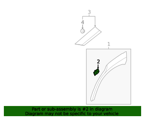 Genuine Wheel Opening Molding Retainer Clip for 2013-2023 Hyundai ...