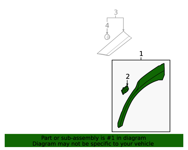 20182022 Hyundai Garnish Assembly Quarter Side Lefthand 87741J9000