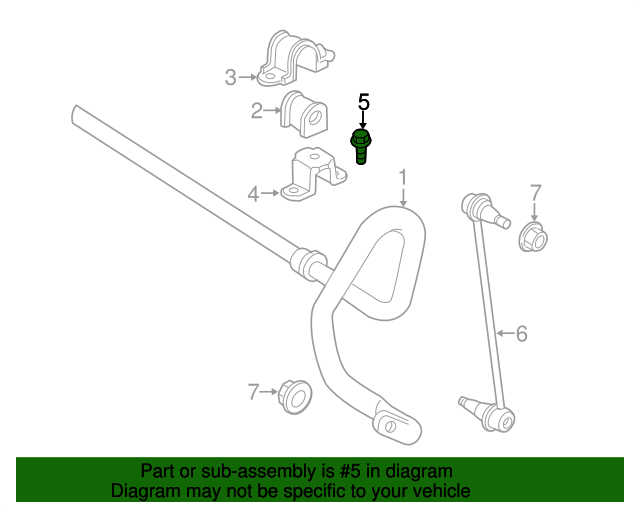 20092019 Toyota Stabilizer Bar Bolt 9011908D06 Toyota Parts