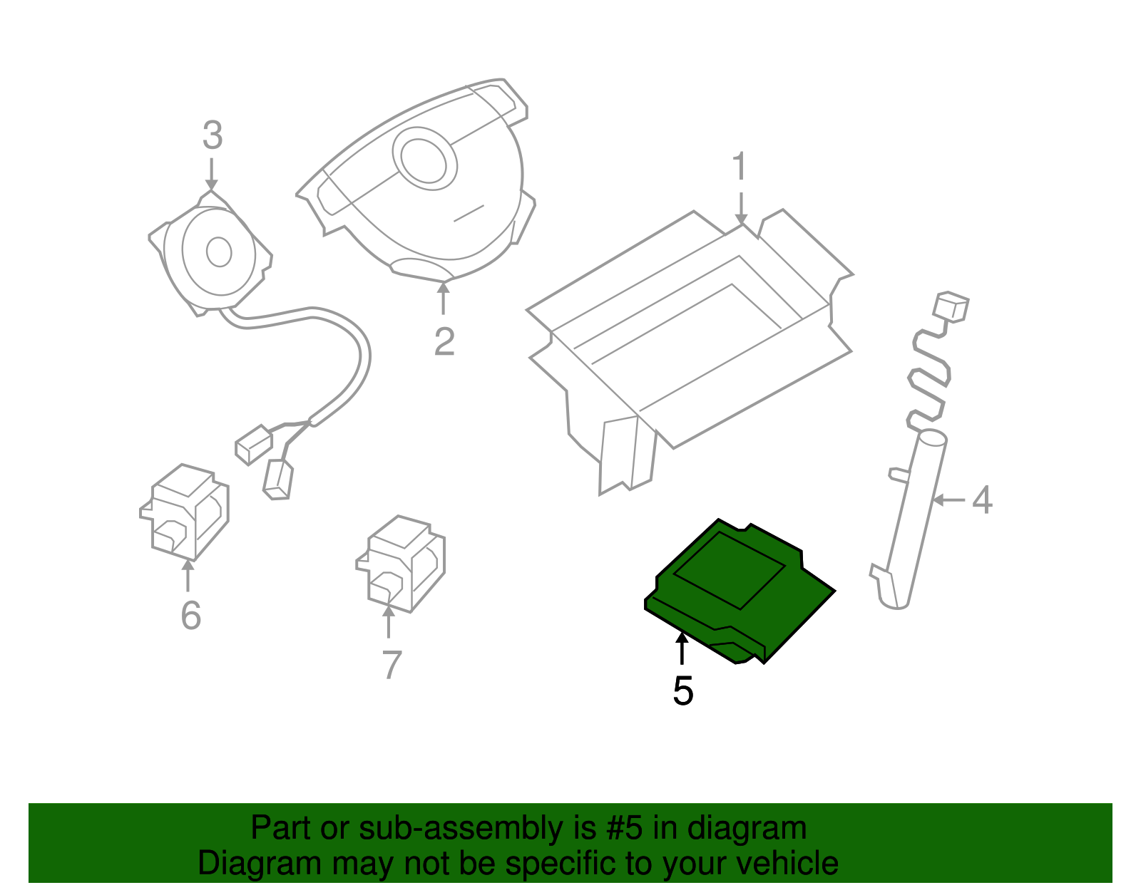 Airbag Sensing and Diagnostic Module - GM (96808099)