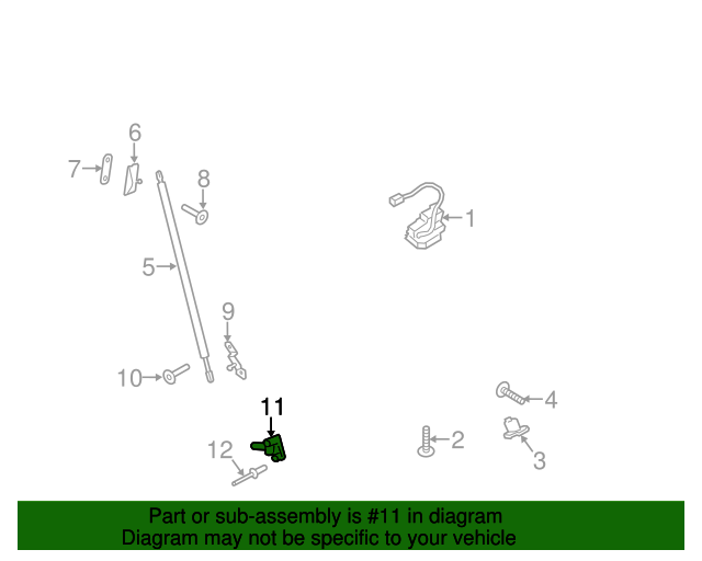 Genuine OEM Ford Part Locator GJ5Z7840174A Genuine OEM Ford Parts