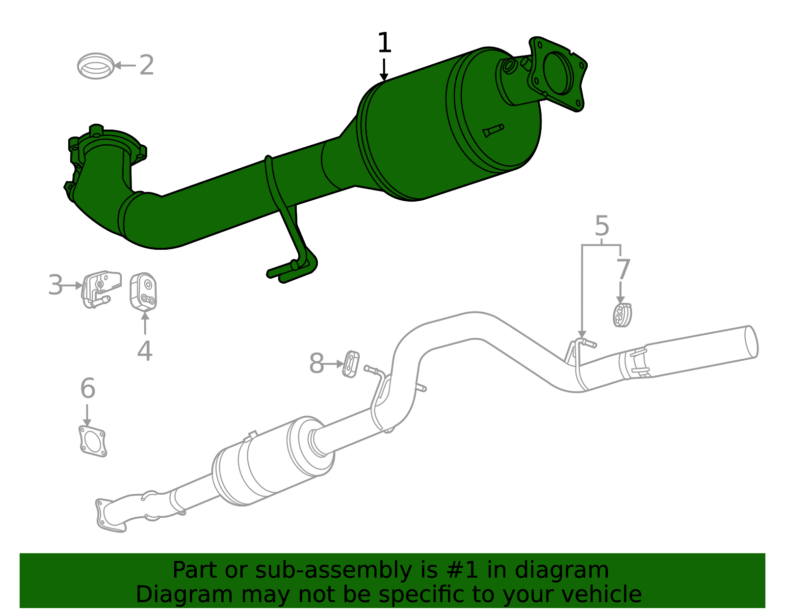 Nitrogen Oxide Catalytic Converter - GM (84341182)