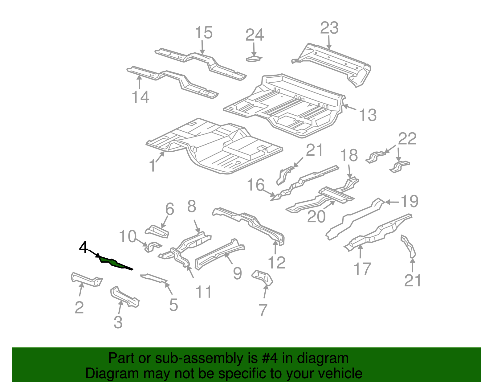 Panel-F/Floor Panel Fil - GM (15062445)