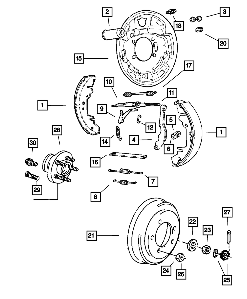 Crown Automotive 4762121 Brake Adjuster Plug