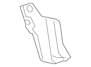 525920e070 52592-0R070 - Side Seal - 2019-2023 Toyota | OEM Genuine Toyota Parts