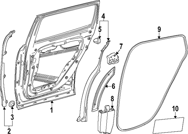 247-730-96-00 - Wheel Opening Molding 2020-2023 Mercedes-Benz 