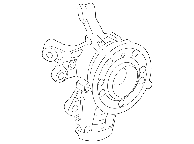 167-357-22-00 - Knuckle Assembly 2020-2024 Mercedes-Benz 