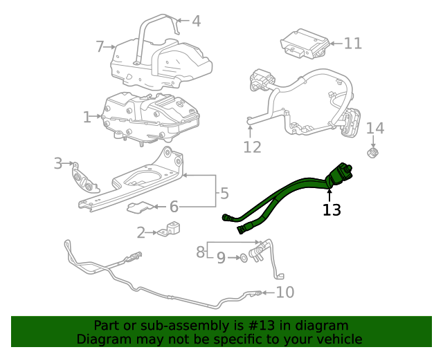 20202022 GM Emission Reduction Fluid Tank Filler Pipe 23342404