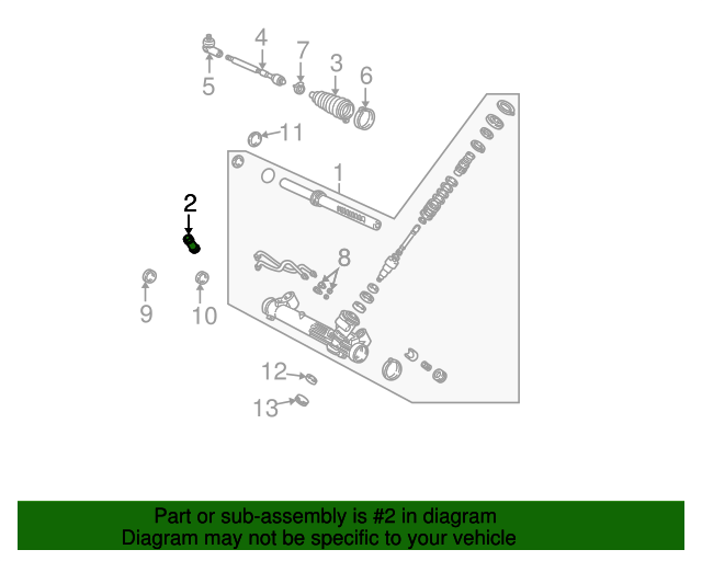 20022008 Ford Focus OEM Rack And Pinion Mount Bushing 2M5Z3C716AA