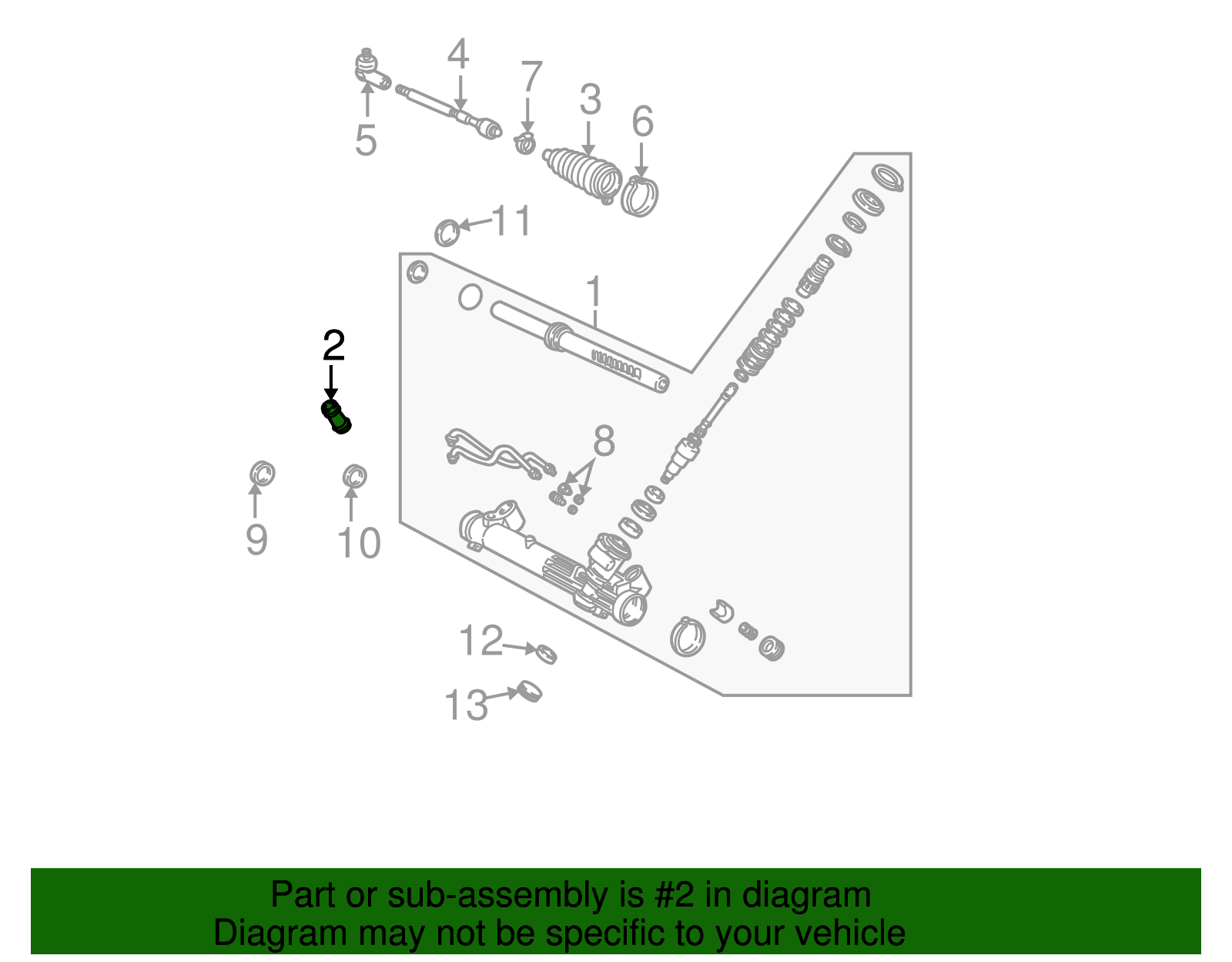 Rack And Pinion Mount Bushing - Ford (YS4Z-3C716-BA)