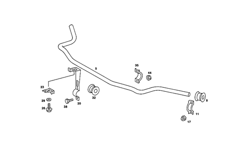 Torsion Bar, Front for 1987 Mercedes-Benz 190D | Mercedes-Benz USA Parts