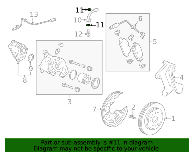 20142024 GM Copper Brake Hose Washer 21012386 GM