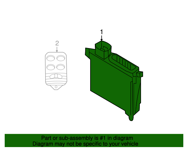 4W1Z15K602AA AntiTheft Alarm Control Unit 20032005 Lincoln Town