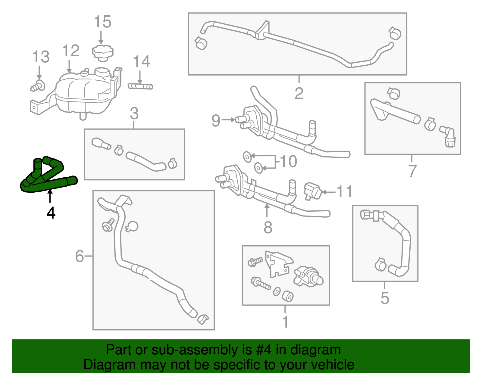 Heater Outlet Hose - GM (84009669)