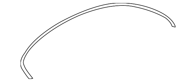 Molding, Front & Rear S/D Otr Opg Frm Upper Rvl - GM (92254888)