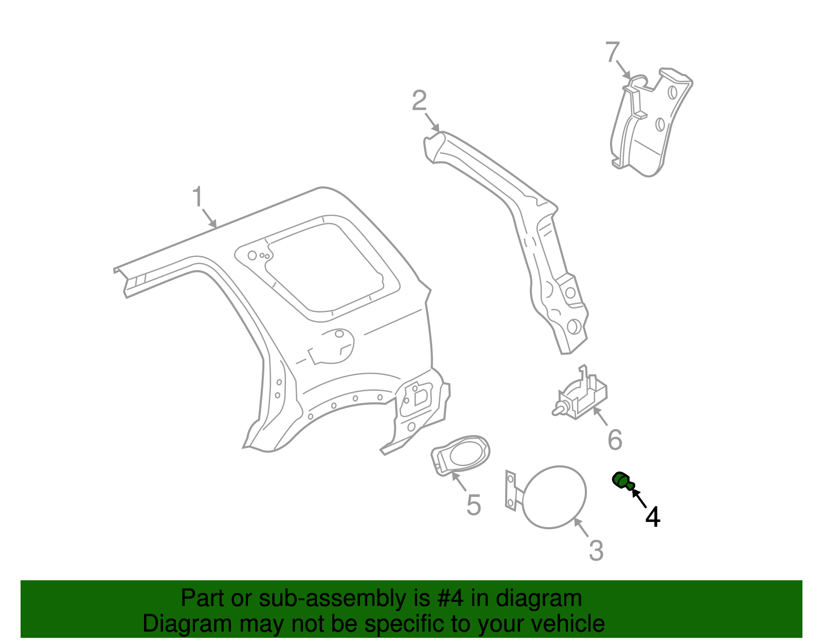 Bumper - Ford (YL8Z-78405A22-AB)