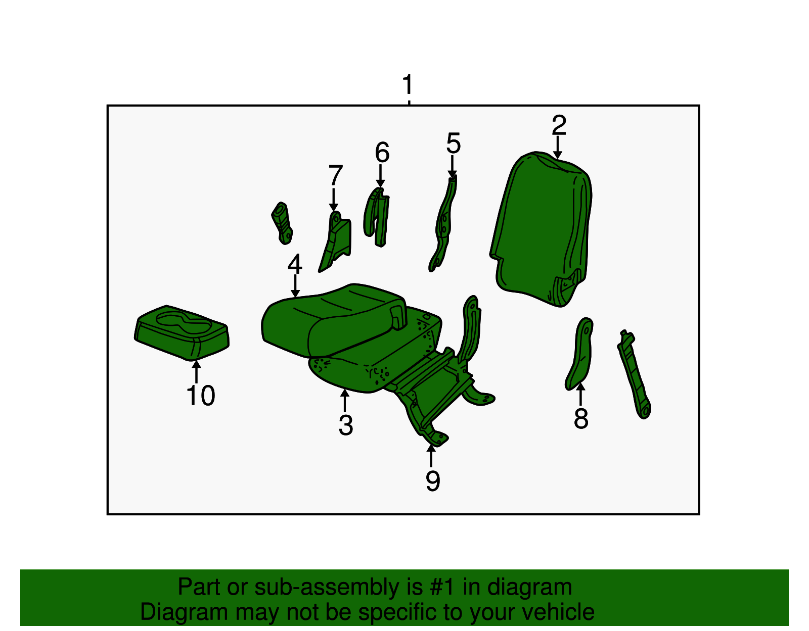 Seat Assembly - GM (88941479)